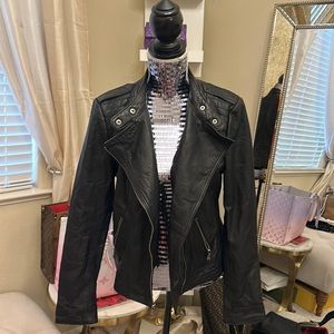 GUESS black leather jacket